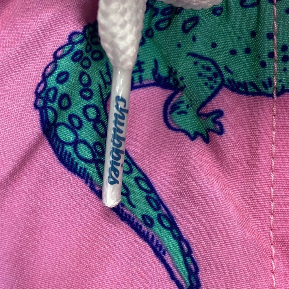 New Chubbies Pink Alligator Print Swim Trunks Board Shorts Summer Beach Wear XL - Picture 5 of 9